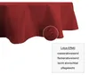 Tischdecke oval bordeaux 135x180 cm Leinenoptik Lotuseffekt Produktbild-Vorschau 3