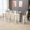 HOMCOM 4er-Set Barhocker Hochstuhl Industrieküche mit Produktbild-Vorschau 2