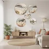 Runde Bilder für die Wand Beige Set für Wohnzimmer Produktbild-Vorschau 6