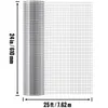 A roll of wire mesh is shown next to an unrolled section of the same mesh, with dimensions indicated by arrows and text. Náhľad obrázku produktu