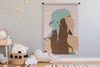 MuchoWow® Wandteppich Wandbehang Sommer - Frau - Kopftuch Produktbild-Vorschau 3