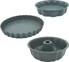 Relaxdays Backform, 3er Set, Ø 25,5/27,5/28 cm, antihaft, Produktbild-Vorschau 1