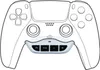 A line drawing of a wireless audio adapter attached to a game controller. Podgląd zdjęcia produktu