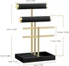 Schmuck Organizer,Schmuckständer Armbänder mit 3 Ebenen – Produktbild-Vorschau 6