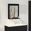 vidaXL Specchio nero, aspetto legno di quercia, 50 x 12 x Anteprima dell’immagine prodotto 2