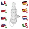 Prodlužovací kabel 5 m / 6 zásuvek / bílý / PVC / 1 mm2 Produktbild-Vorschau