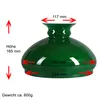 Petroleumglas  Ø 234mm Lampenglas Grün Ersatzglas Produktbild-Vorschau 3