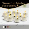 Meisterhome® LED Teelichter 12er-Set – Flammenlose Kerzen Produktbild-Vorschau 2