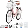 Vélo Cruiser Vélo de plage rose avec panier 66cm pneu 7 Voir les images du produit 9