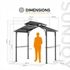 Sunjoy ocelový grilovací altán / pavilon ECRINS - 153cm x Náhled obrázku produktu 3