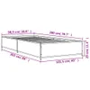 The Living Store Bettgestell Räuchereiche 100x200 cm Produktbild-Vorschau 9