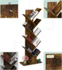 Regał Relaxdays, 9 półek, wymiary: 138 x 51 x 25 cm, wzór Podgląd zdjęcia produktu 5