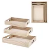Serviertablett 3er Set 3 Größen Holz Paulownia Sperrholz Produktbild-Vorschau 6