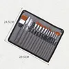 18pcs/Set Acrylpinsel Pinsel mit Aufbewahrungsbeutel DIY Produktbild-Vorschau 7