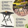 CASARIA® Polyrattan Balkonmöbel 3 tlg. Klappbar Produktbild-Vorschau 9