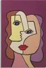 o Ferretti mural Face 60x3x90 cm wielokolorowy Podgląd zdjęcia produktu 1