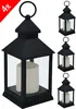 4x LED Laterne Kerze Windlicht Flammenflackern Leuchte Produktbild-Vorschau 1