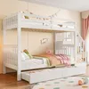 Sweiko 90x200cm Etagenbett, Treppenregal, ausgestattet mit Produktbild-Vorschau 3