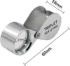 INF Loupe de poche pliante 10x21 pour bijoux anciens et Voir les images du produit 3