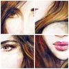 Bilder auf glas - Frau Gesicht Lippen - 50x50cm - Produktbild-Vorschau 8
