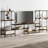 vidaXL TV skříňka kouřový dub 206,5x28,5x95 cm materiál na Náhled obrázku produktu 3