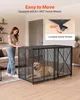 VEVOR Hundekäfig Hochbelastbar 1626x837x1037 mm, Hundebox Produktbild-Vorschau 4