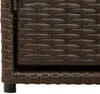 vidaXL Záhradná skrinka hnedá 110x55x60,5 cm polyratan Náhľad obrázku produktu 13