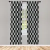 ABAKUHAUS Checkers Spiel Vorhänge 2 Panel Set für Produktbild-Vorschau 1