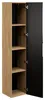Hochschrank für Badezimmer 170 cm Schwarz Matt Eiche Geölt Produktbild-Vorschau 2