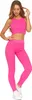 Gestreifte LEGGINS WOMEN'S Baumwolle Lange Blickdichte Produktbild-Vorschau 7