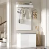 Merax Garderobeset, 3-in-1: Entreegarderobe met Productafbeelding-voorbeeld 3