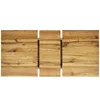 A top-down view of a wooden table with metal legs. Anteprima dell’immagine prodotto
