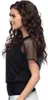 Visnet T-shirt mét Top Dame Zwart M-L Produktbild-Vorschau 2