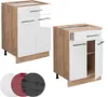 Küchenunterschrank Vicco Fame-Line Weiß Hochglanz 60 cm mit Produktbild-Vorschau 7