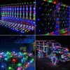 1.5X1.5m LED Solar Lichternetz Bunt 8 Lichtmodi Produktbild-Vorschau 3