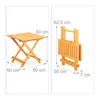Relaxdays Klapptisch aus Holz, für Wohnzimmer, Balkon & Produktbild-Vorschau 4