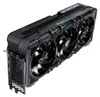 A close-up, angled view of a black graphics card with multiple fans and branding. Anteprima dell’immagine prodotto