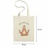 Anti-Stress Jutebeutel Stoffbeutel Canvas Meditation Lustig Produktbild-Vorschau 2