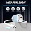 2026 NEW 65W GaN 3 in 1 USB C Ladegerät mit Einziehbarem Produktbild-Vorschau 2