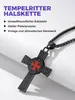 Catena dei Cavalieri Templari in acciaio inox con croce da Anteprima dell’immagine prodotto 4