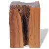 The Living Store Tabouret bois massif teck Voir les images du produit 5
