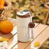 Termos do kawy z wskaźnikiem temperatury, przenośny, Podgląd zdjęcia produktu 8