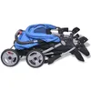The Living Store Zwillingskinderwagen Stahl Blau und Produktbild-Vorschau 7