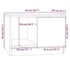 vidaXL Konferenční stolek bílý 50x50x36 cm materiál na bázi Náhled obrázku produktu 8