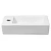 ZOE keramické umývátko 37x18 cm, otvor pro baterii vlevo Náhled obrázku produktu 2