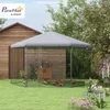 PawHut Freilaufgehege Hühnerstall 4 x 3,46 x 2,63 m Tür & Produktbild-Vorschau 2