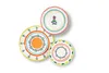 Set di stoviglie Excelsa 18 pezzi in porcellana colorata Anteprima dell’immagine prodotto 2