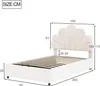 MODFU Lit coffre 90x200 cm avec rangement hydraulique - Voir les images du produit 4