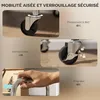 HOMCOM Desserte cuisine, chariot de service à 3 niveaux en Voir les images du produit 6