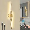 Applique murale LED Rosikey rechargeable dorée - Lampe Voir les images du produit 1